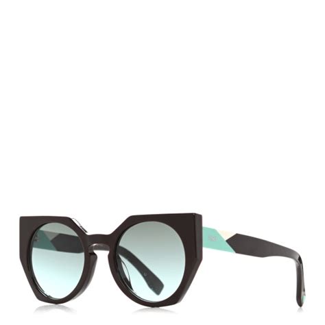 FENDI Acetate Facets Oversized Cat Eye Sunglasses FF 0151/S 